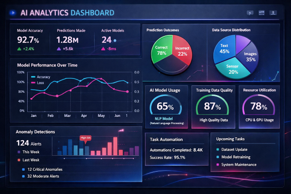 AI analytics dashboard